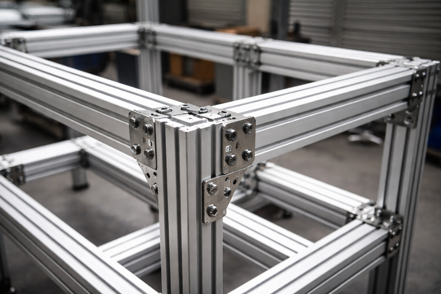 Structure en profilés aluminium